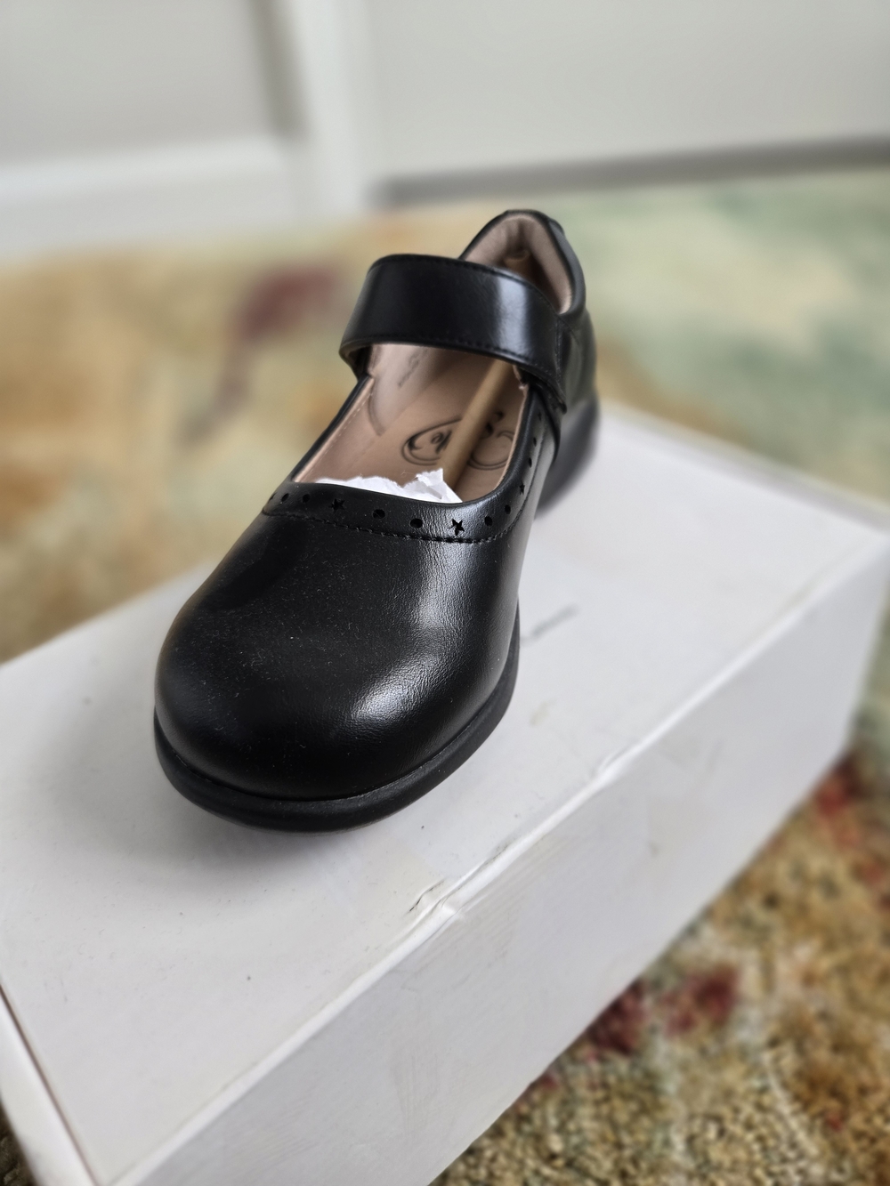 Elle Black Faux-Leather Mary Jane with Strap - Picture 4 of 5